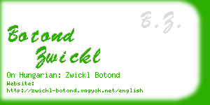 botond zwickl business card